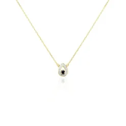 New Histoire d'Or Collier Lareyna Or Bicolore Saphir