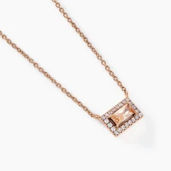 Online Histoire d'Or Collier Laurine Argent Rose Oxyde De Zirconium argent rose oxyde champagne