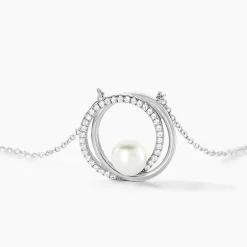 Histoire d'Or Collier Laury Argent Blanc Perle De Culture Et Oxyde De Zirconium* Colliers|Colliers
