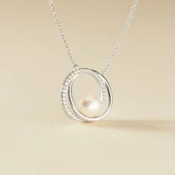 Histoire d'Or Collier Laury Argent Blanc Perle De Culture Et Oxyde De Zirconium* Colliers|Colliers