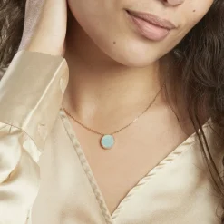 Histoire d'Or Collier Leeve Plaqué Or Jaune Amazonite* Colliers|Colliers