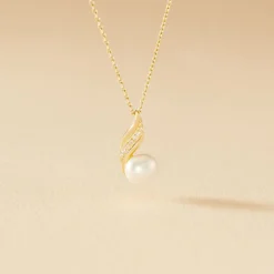 Histoire d'Or Collier Leta Or Jaune Perle De Culture Et Oxyde De Zirconium* Colliers|Colliers