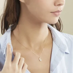 Histoire d'Or Collier Leta Or Jaune Perle De Culture Et Oxyde De Zirconium* Colliers|Colliers