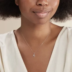 Online Histoire d'Or Collier Liana Or Blanc Diamant