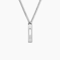 Hot Histoire d'Or Collier Line Acier Blanc