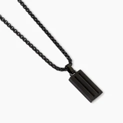 Histoire d'Or Collier Line Acier Noir* Colliers|Colliers