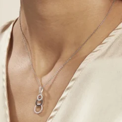 Outlet Histoire d'Or Collier Liyana Argent Blanc Oxyde De Zirconium