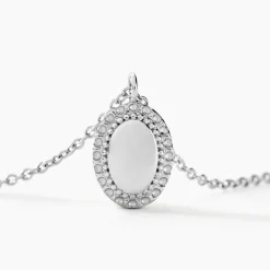 New Histoire d'Or Collier Loa Argent Blanc