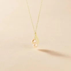 Outlet Histoire d'Or Collier Loeva Or Jaune Perle De Culture Et Oxyde De Zirconium