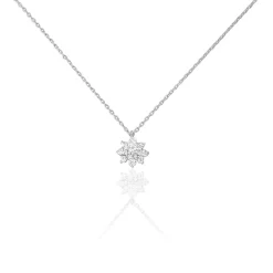 Online Histoire d'Or Collier Lorraine De Zirconium argent blanc oxyde