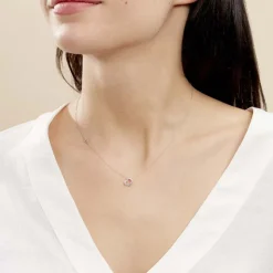 Histoire d'Or Collier Louise Or Blanc Diamant