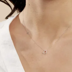 Histoire d'Or Collier Louise Or Blanc Diamant