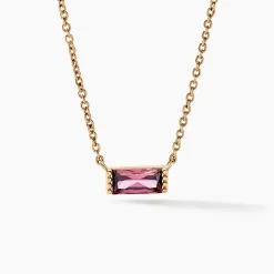 Histoire d'Or Collier Luccia Plaqué Or Doré Pierre D'imitation* Colliers|Colliers