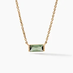 Histoire d'Or Collier Luccia Plaqué Or Doré Pierre D'imitation* Colliers|Colliers