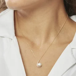 Histoire d'Or Collier Lucinda Or Jaune Perle De Culture Et Oxyde De Zirconium