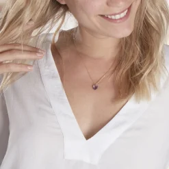 Hot Histoire d'Or Collier Ludmille Or Jaune Amethyste or jaune amethyste violette