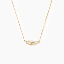 Discount Histoire d'Or Collier Lueur Plaqué Or Jaune Oxyde De Zirconium