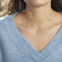 Histoire d'Or Collier Lydia Or Blanc Topaze Oxyde Oxyde* Colliers|Colliers