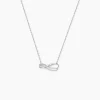 Clearance Histoire d'Or Collier Lylou Argent Blanc Oxyde De Zirconium