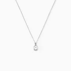 Outlet Histoire d'Or Collier Lynna Argent Blanc Oxyde De Zirconium