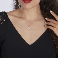 Outlet Histoire d'Or Collier Lynna Argent Blanc Oxyde De Zirconium