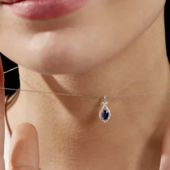 Histoire d'Or Collier Lys Or Blanc Saphir Et Diamant* Colliers|Colliers