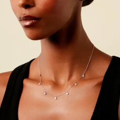 Histoire d'Or Collier Lysandra Argent Blanc Oxyde De Zirconium* Colliers|Colliers