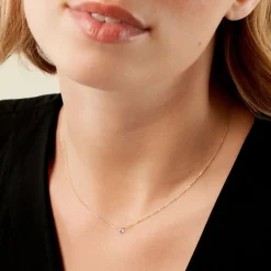 Best Histoire d'Or Collier Mable Or Jaune Diamant Synthétique