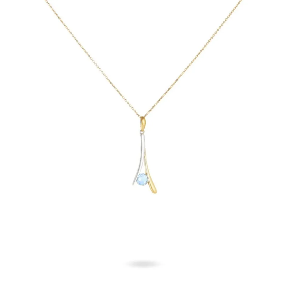Histoire d'Or Collier Madli Or Bicolore Topaze* Colliers|Colliers