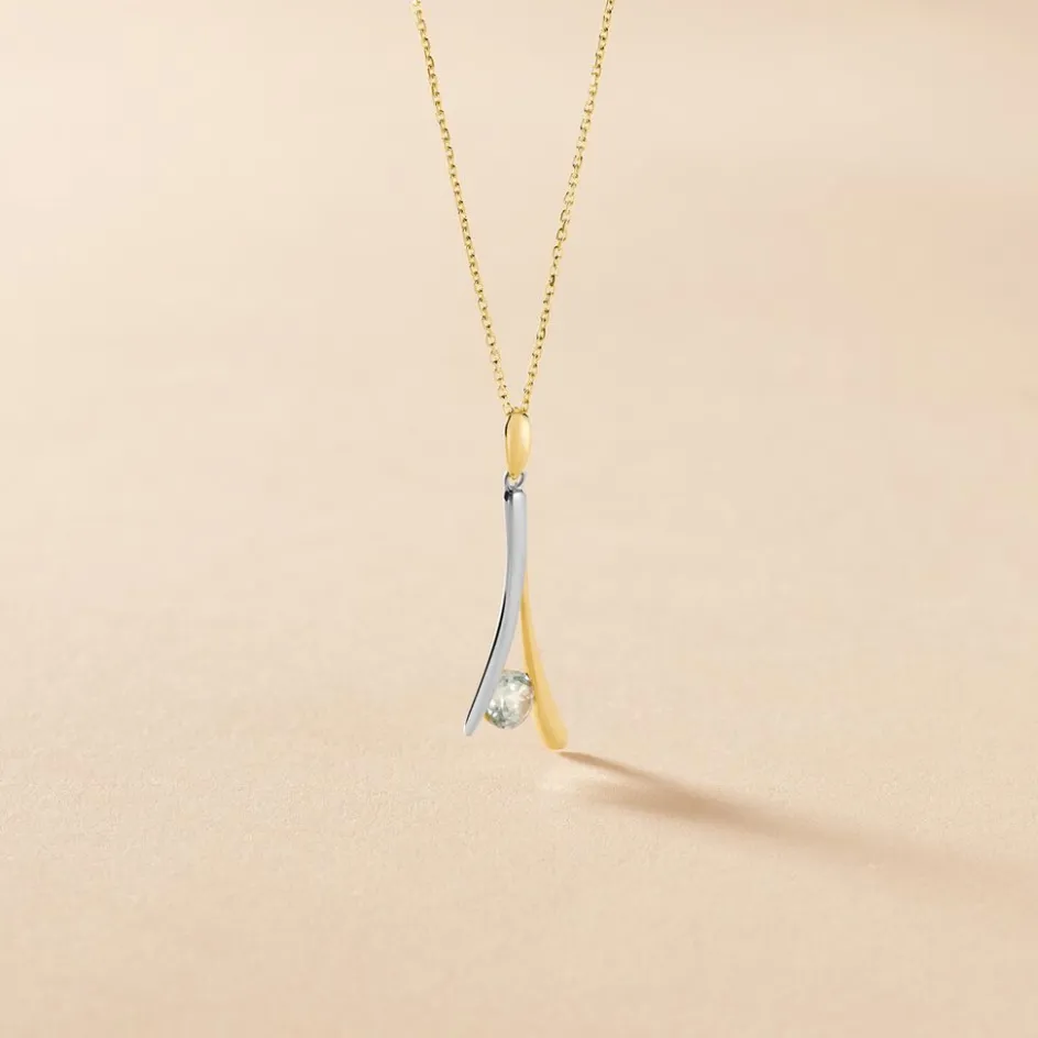 Histoire d'Or Collier Madli Or Bicolore Topaze* Colliers|Colliers