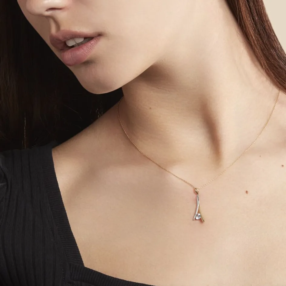 Histoire d'Or Collier Madli Or Bicolore Topaze* Colliers|Colliers