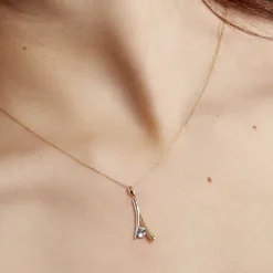 Histoire d'Or Collier Madli Or Bicolore Topaze* Colliers|Colliers