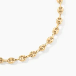 Histoire d'Or Collier Maille Dami Maille Grain De Cafe or jaune