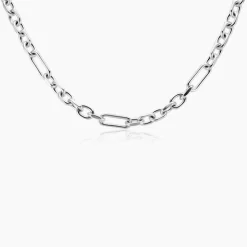 Histoire d'Or Collier Maille Palerme Acier Blanc* Colliers|Colliers