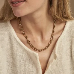 Histoire d'Or Collier Maille Perry Acier Doré* Colliers|Colliers