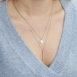 Histoire d'Or Collier Manna Argent Blanc Oxyde De Zirconium* Colliers|Colliers Doubles Et Triples Chaînes