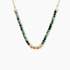 Discount Histoire d'Or Collier Manua Plaqué Or Jaune Pierre D'imitation