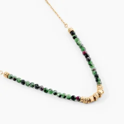 Discount Histoire d'Or Collier Manua Plaqué Or Jaune Pierre D'imitation