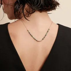 Discount Histoire d'Or Collier Manua Plaqué Or Jaune Pierre D'imitation