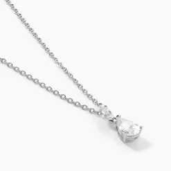 Online Histoire d'Or Collier Marie-helena Argent Blanc Oxyde De Zirconium