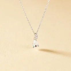 Online Histoire d'Or Collier Marie-helena Argent Blanc Oxyde De Zirconium