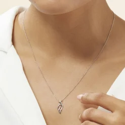 Histoire d'Or Collier Marnie Or Blanc Diamant* Colliers|Colliers