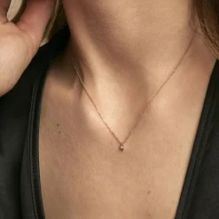 Hot Histoire d'Or Collier Mei Or Jaune Diamant