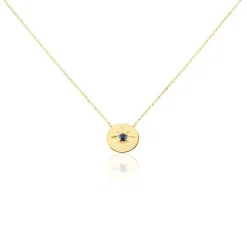 Outlet Histoire d'Or Collier Melchior or jaune saphir