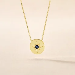 Outlet Histoire d'Or Collier Melchior or jaune saphir