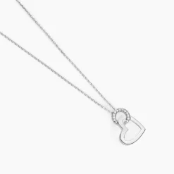 Hot Histoire d'Or Collier Melesine Or Blanc Diamant