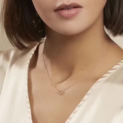 Histoire d'Or Collier Menel Argent Rose