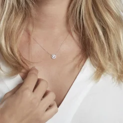 Histoire d'Or Collier Mentoura Or Blanc Diamant Synthétique* Colliers|Colliers