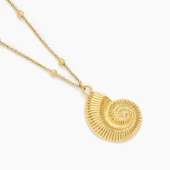 Sale Histoire d'Or Collier Mermaid Acier Jaune