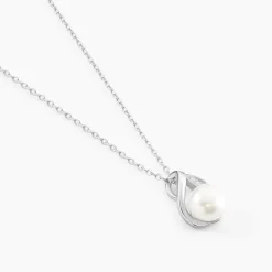 Histoire d'Or Collier Mesmin Argent Blanc Perle De Culture Et Oxyde De Zirconium* Colliers|Colliers